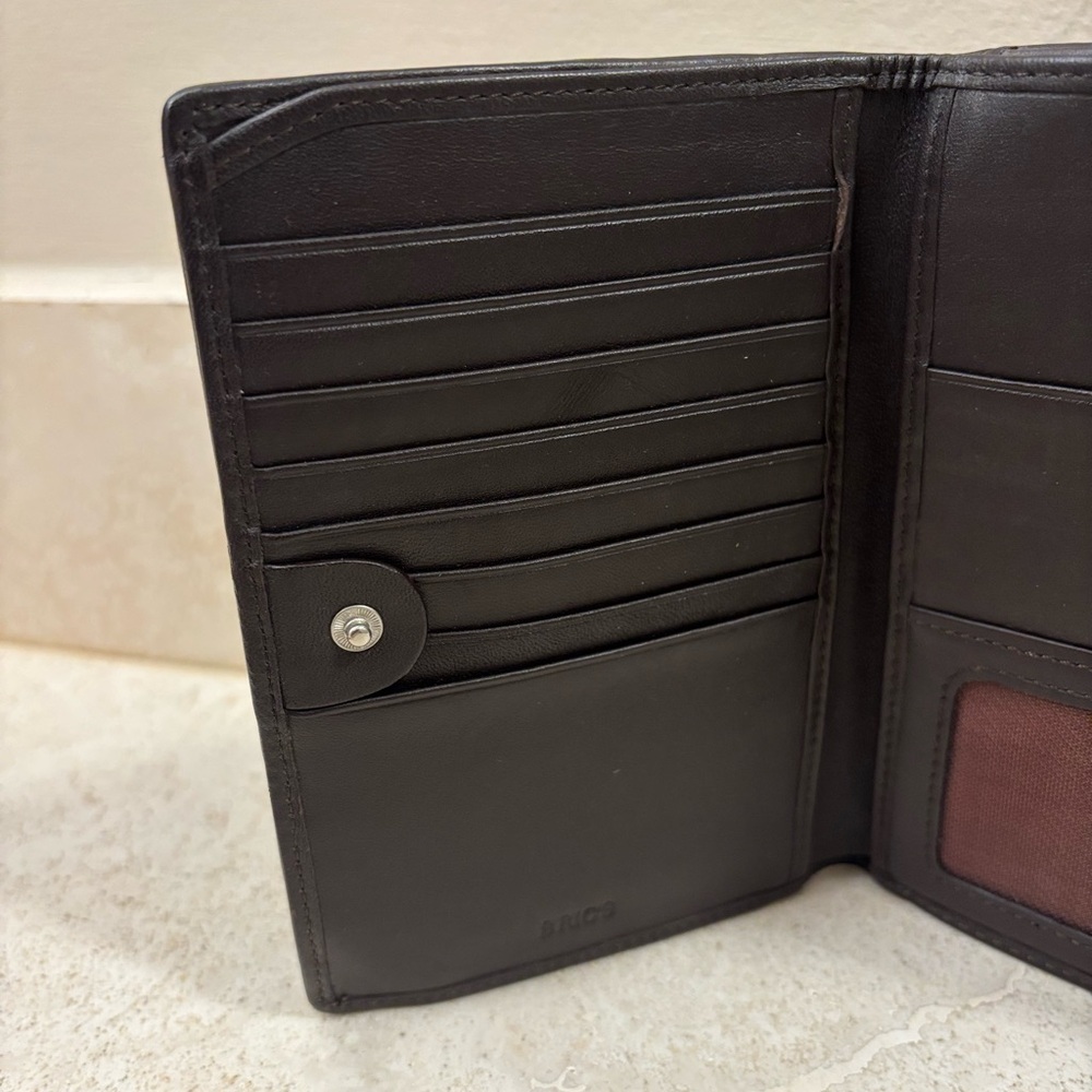 Brics Suede Wallet 6“ x 4“ - Picture 6 of 16